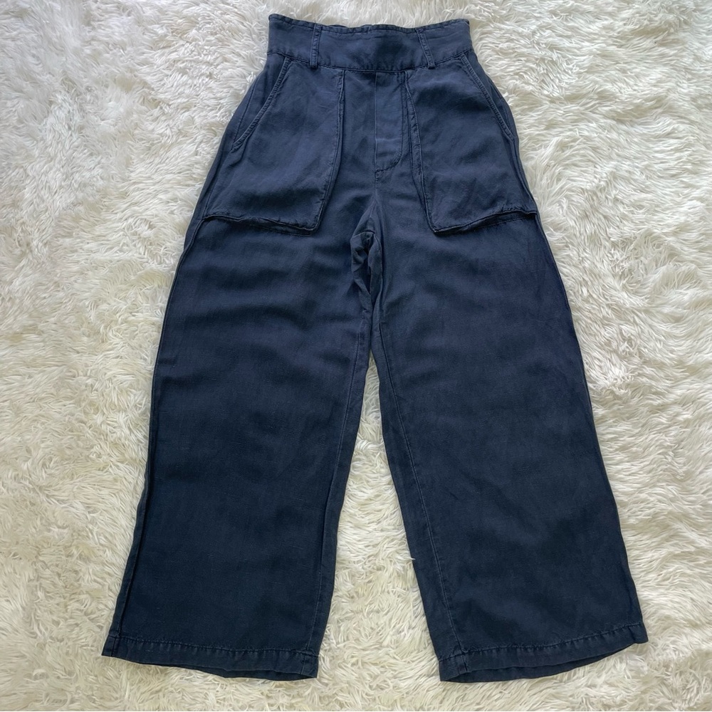 YFB Sadie High Rise Wide Leg Linen‎ Blend Pants